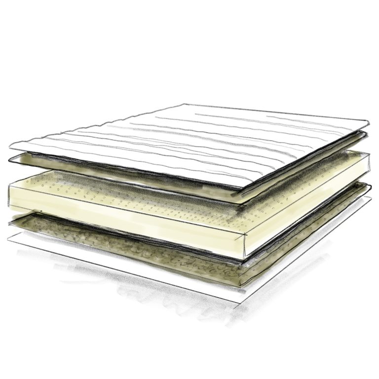 Illustration matelas latex naturel Nina